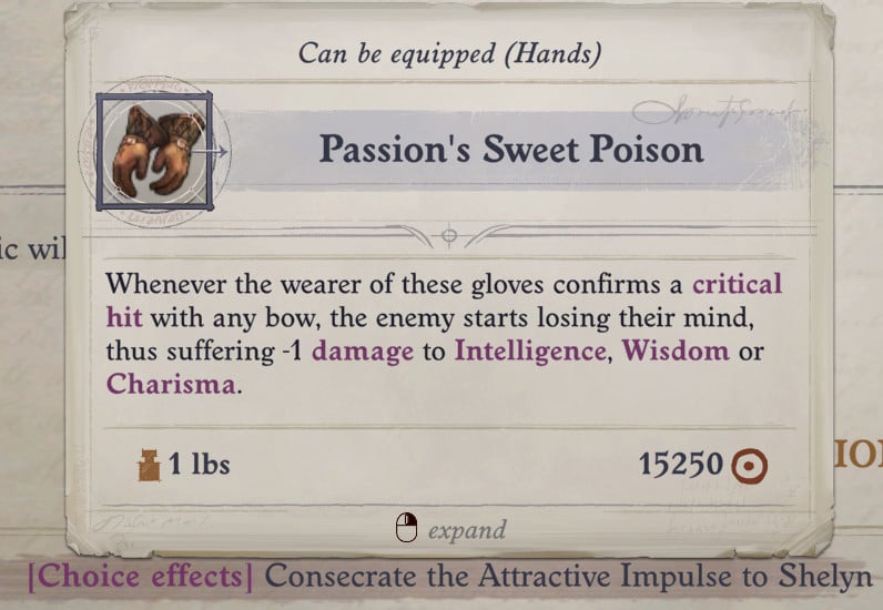 attractive impulse gloves passion's sweet poison
